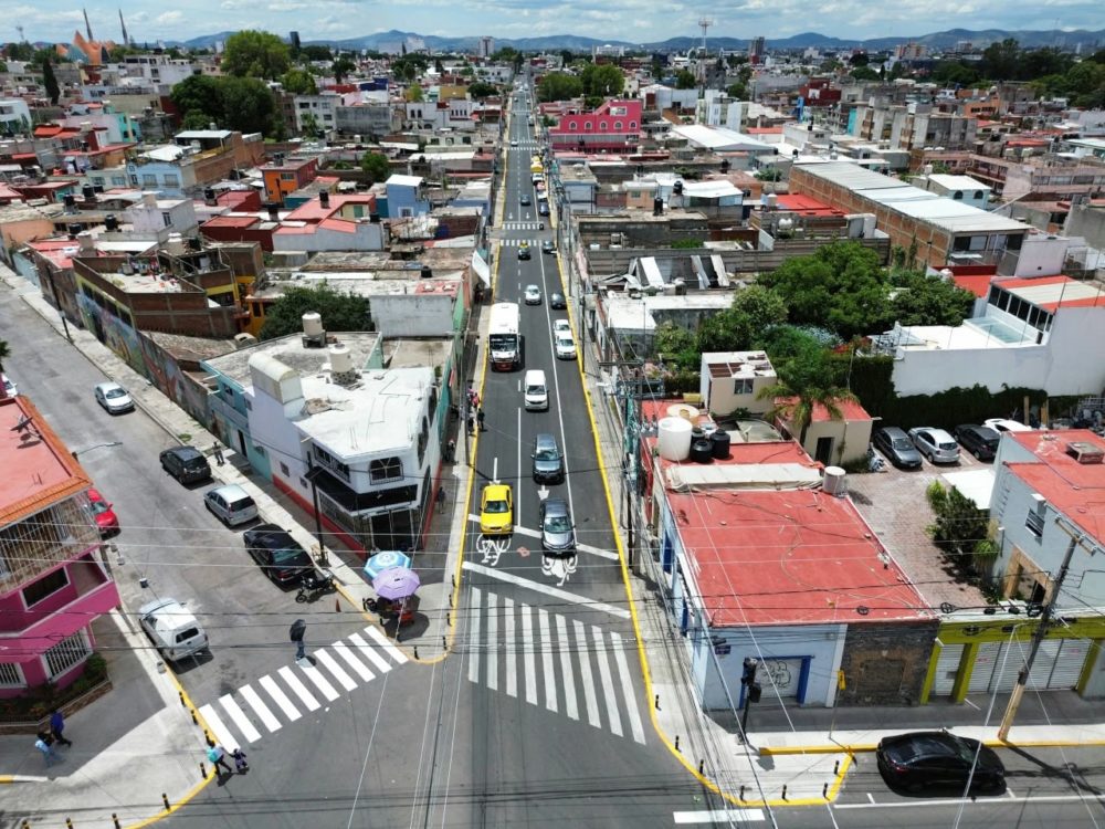 Rehabilitan 14 Sur-Norte en Puebla; intervención abarcó más de 10 mil metros cuadrados