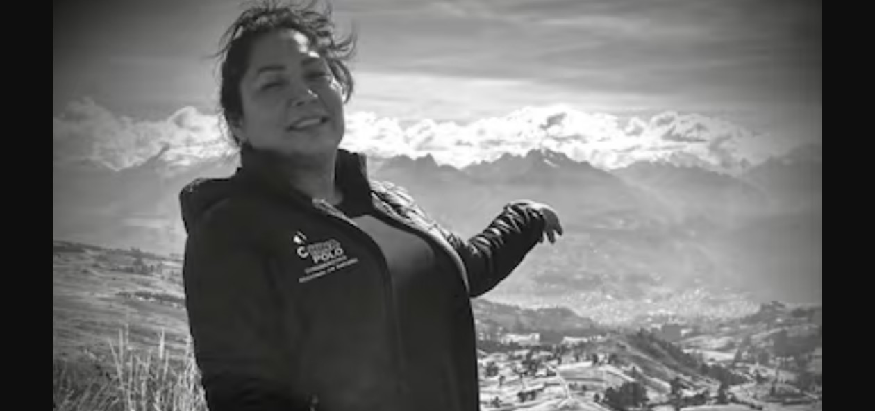 Susy Aponte durante campaña electoral