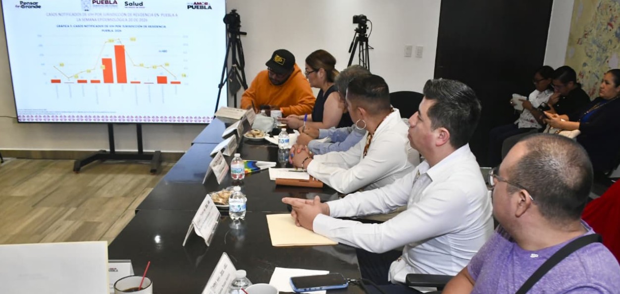 Sesión del COESIDA en Puebla