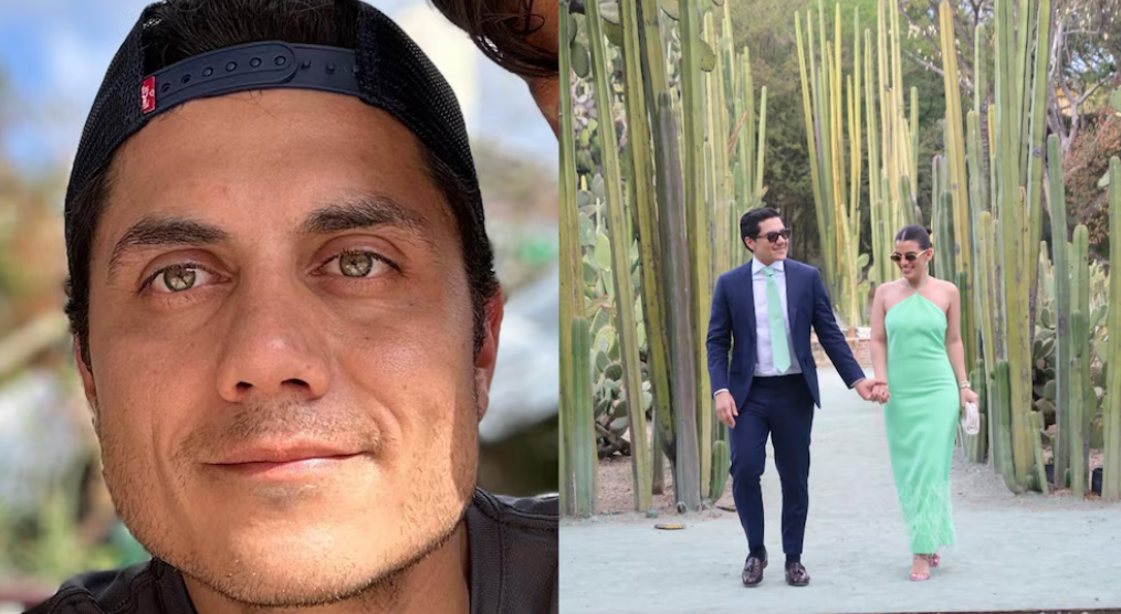Jorge Añorve y Karla García durante su boda en Valle de Guadalupe