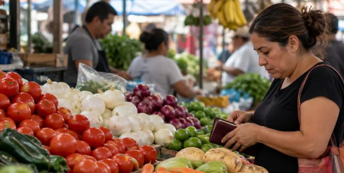 Jitomates en mercado mexicano