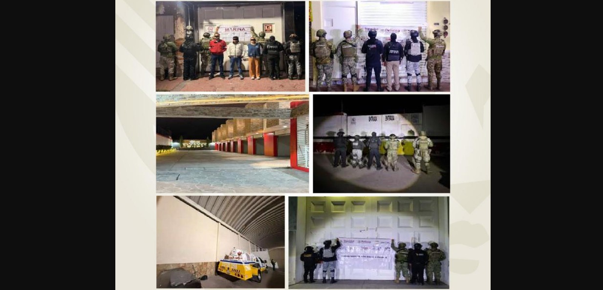 Operativo de la FGE en Huejotzingo.