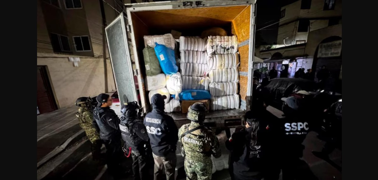 Droga oculta en tractocamión