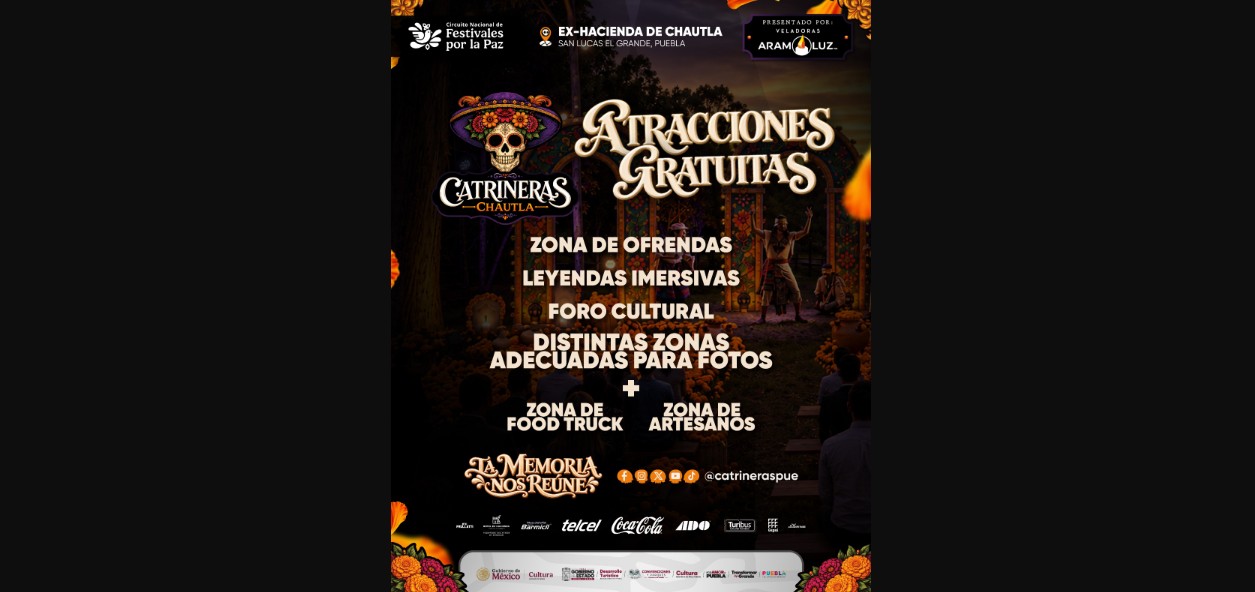Catrineras Chautla en Puebla