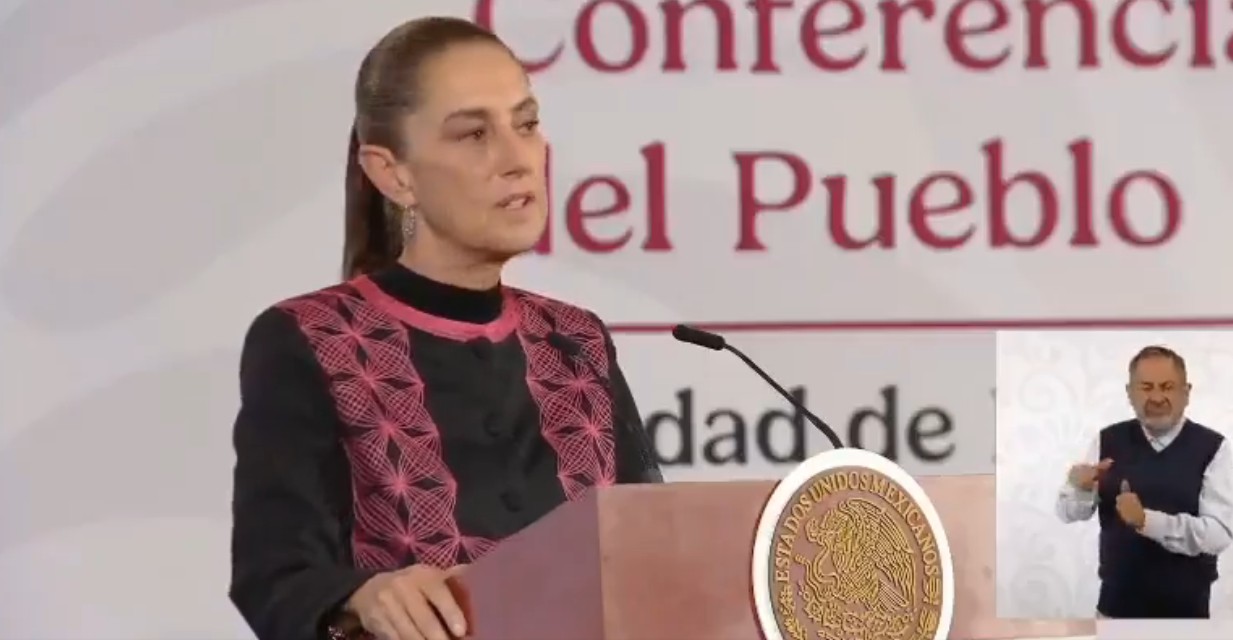 Claudia Sheinbaum durante su conferencia matutina.
