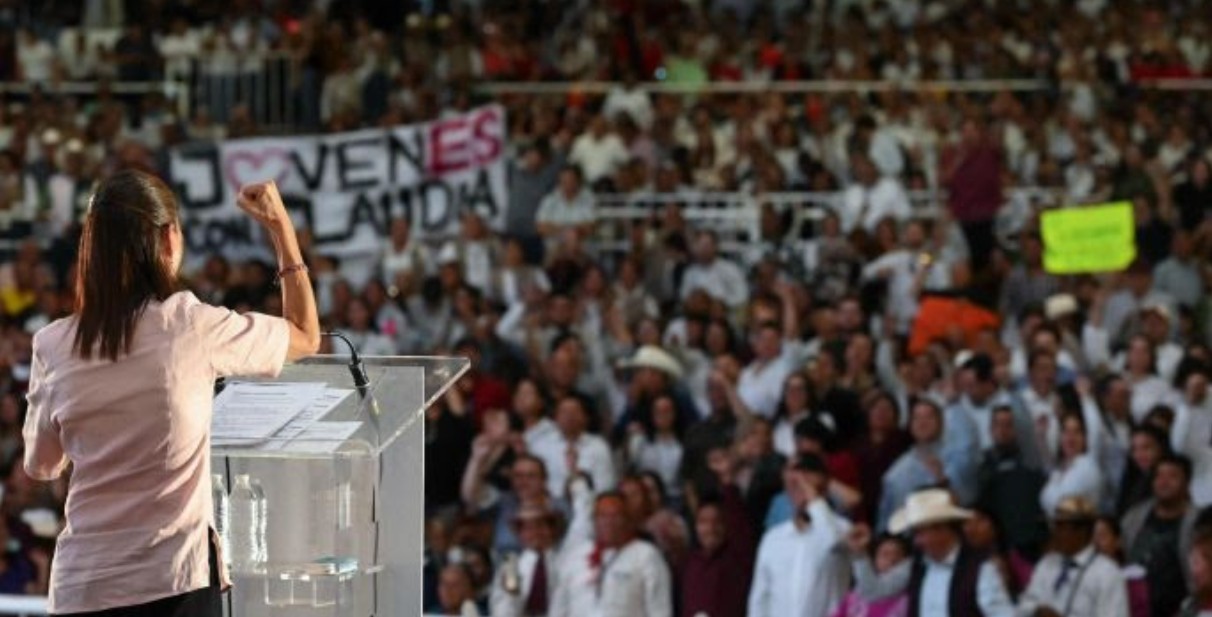 Claudia Sheinbaum durante evento en Durango