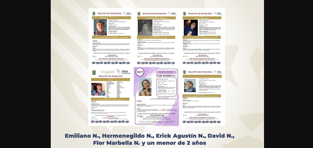 Personal de la Fiscalía de Puebla durante labores de búsqueda