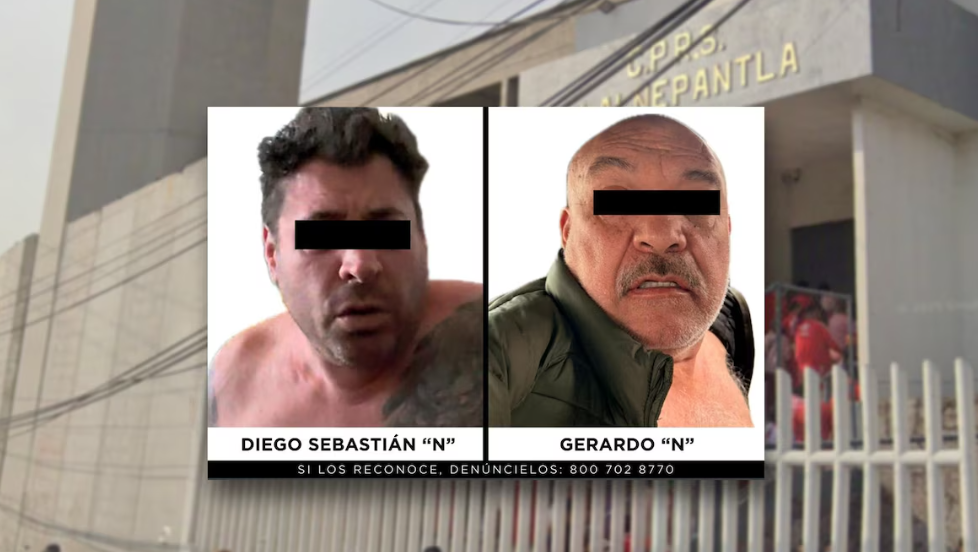Diego ‘N’ y Gerardo ‘N’ son trasladados al penal de Barrientos.