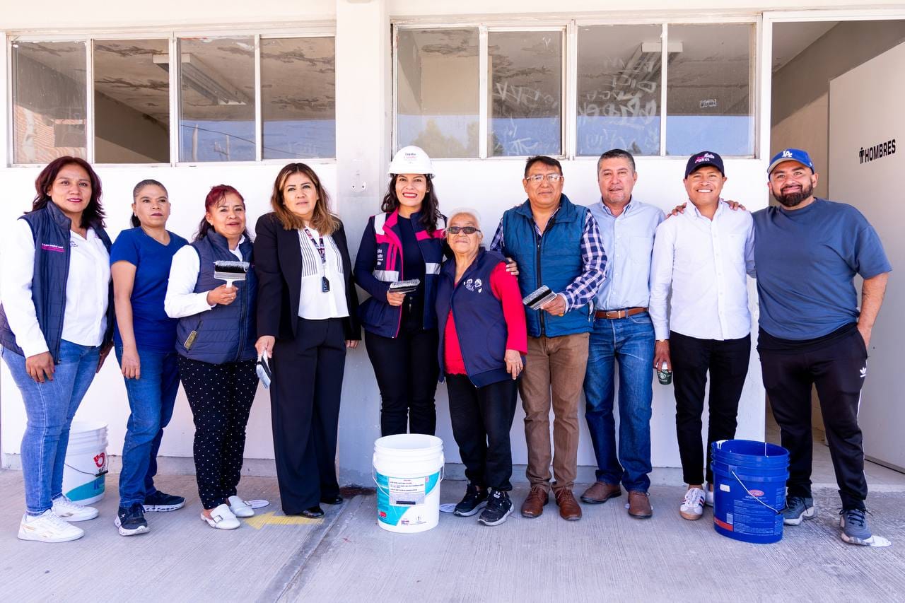 Invierte Lupita Cuautle en mejores espacios educativos para las y los estudiantes de San Andrés Cholula