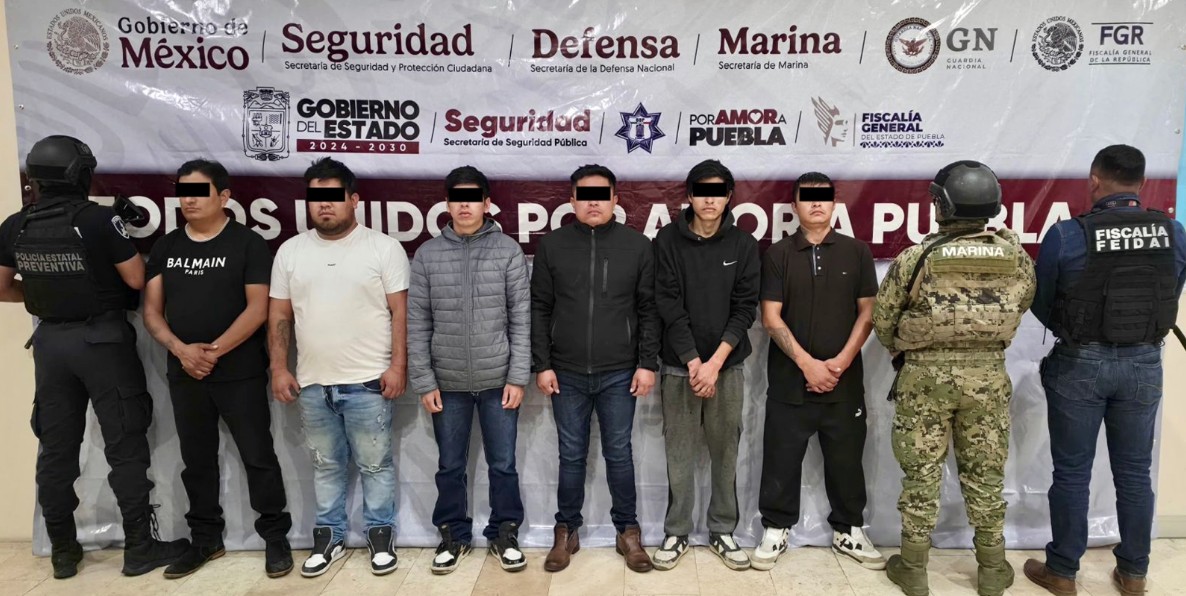 Operativo de seguridad en Puebla