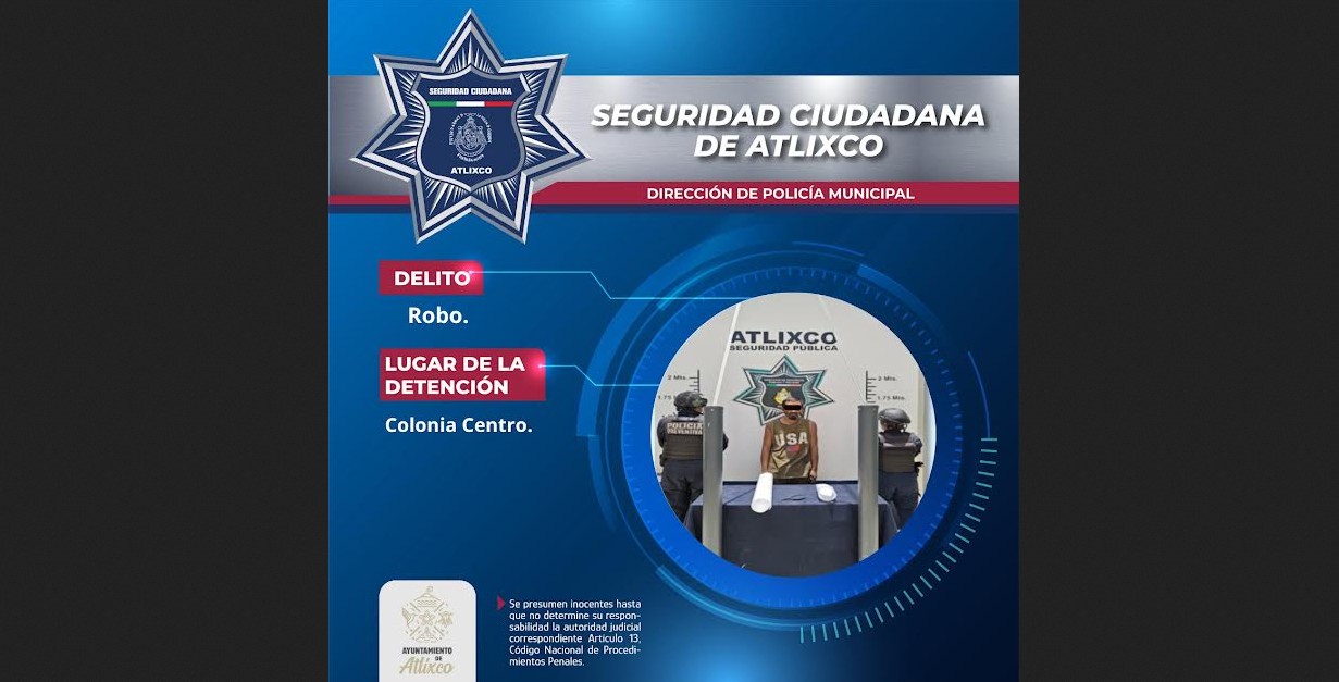 Policías de Atlixco aseguran luminarias tras un robo
