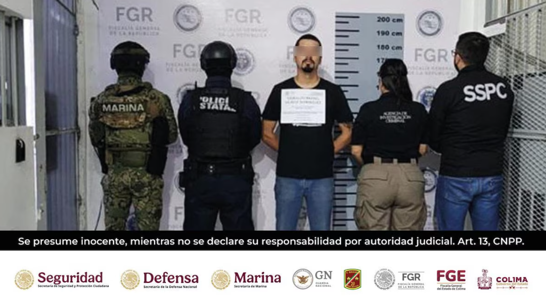 Detención de presunto operador del CJNG en Colima