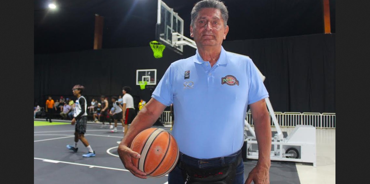 Equipo infantil de minibasket de Puebla durante un torneo.