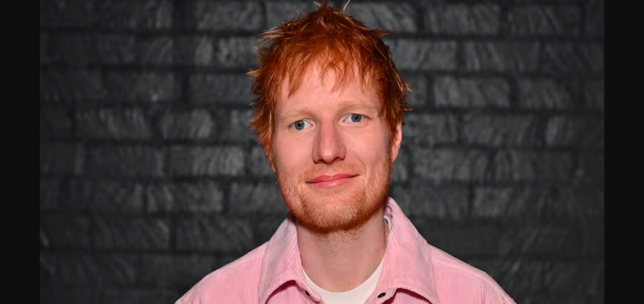 Ed Sheeran durante un concierto.
