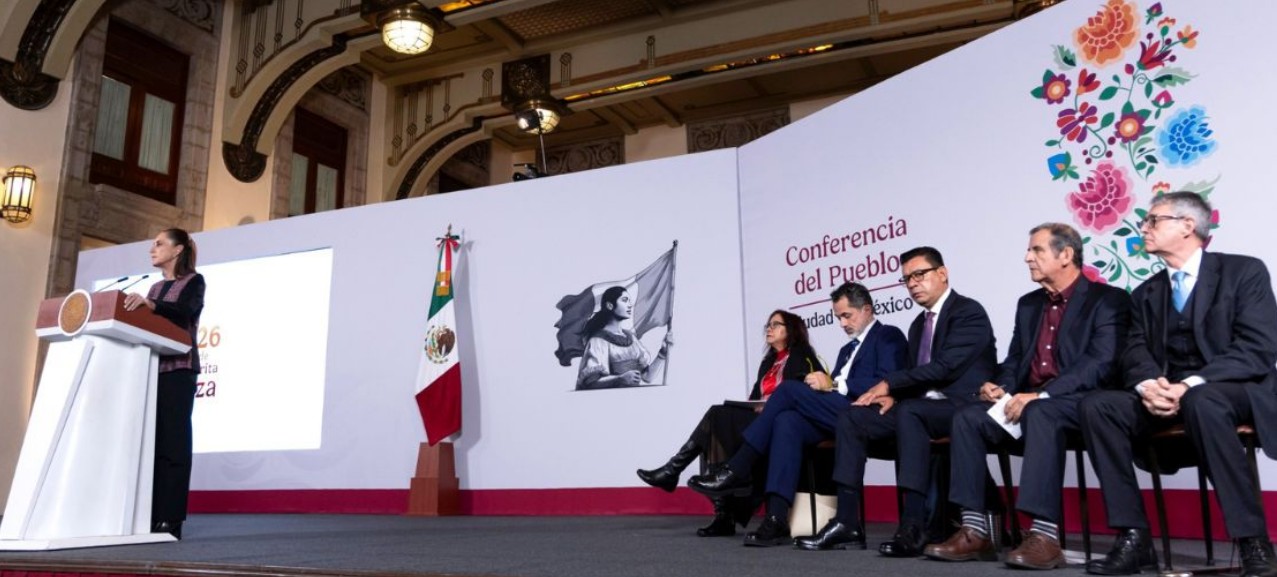 Claudia Sheinbaum durante la conferencia matutina