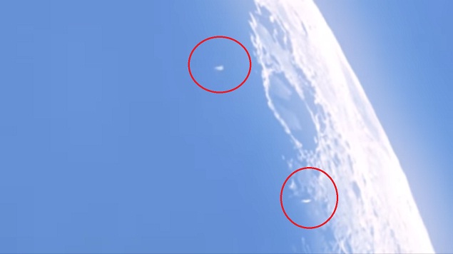 Captan en video a supuestos ovnis sobrevolando la Luna