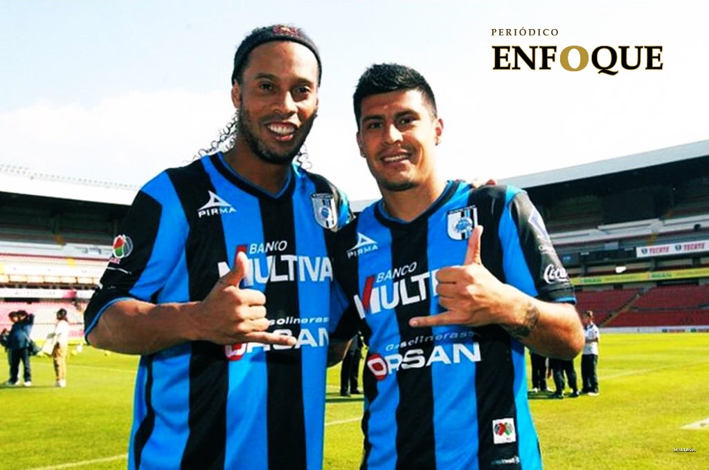 Exjugador de Querétaro balconeó a Ronaldinho: “Acabando los juegos se iba a Cancún”