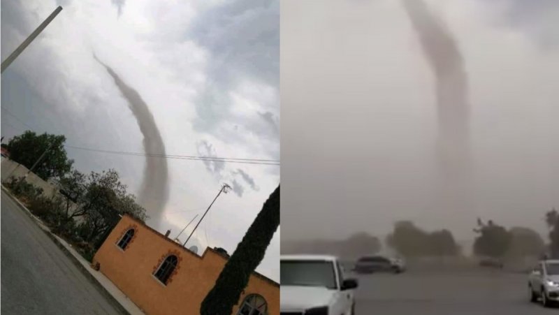 Un gran tornado aparece de la nada en Hidalgo y genera todo tipo de teorías