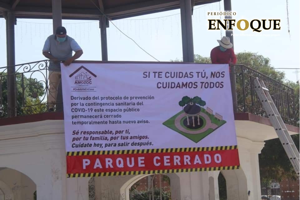Clausuran temporalmente parques y espacios deportivos en Amozoc
