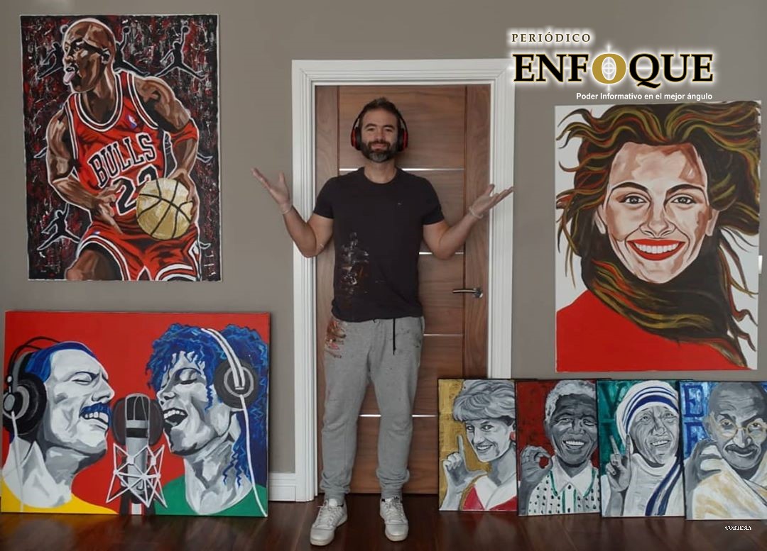 De futbolista a pintor, la historia de Matías Fondato