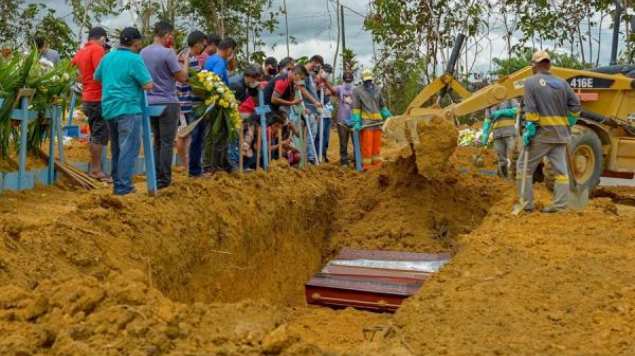 Panteones no se dan abasto; en Brasil abren fosas comunes para muertos por coronavirus