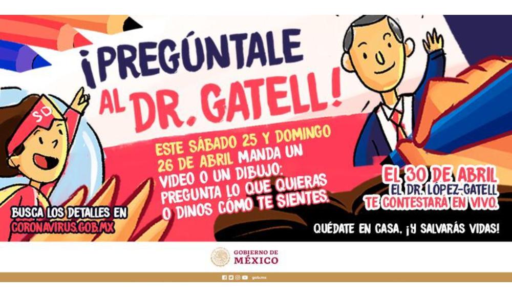 Pregúntale al Dr. Gatell: niñas y niños serán los 'periodistas' en la conferencia del 30 de abril