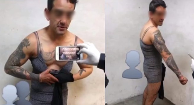 Borracho y vestido de mujer, detienen a exescolta de Enrique Peña Nieto