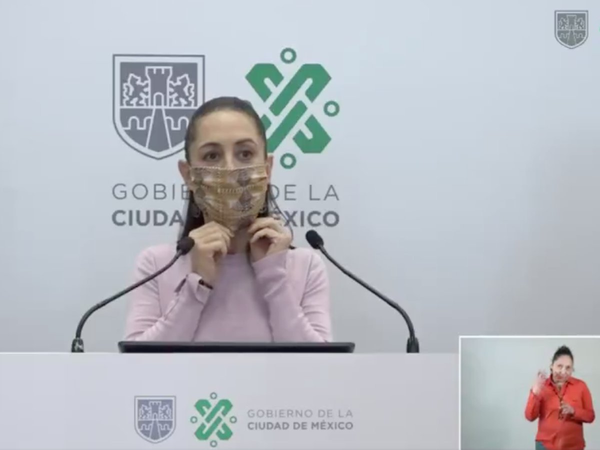 Claudia Sheinbaum se aísla tras estar con Alfonso Suárez del Real, quien dio positivo a COVID-19