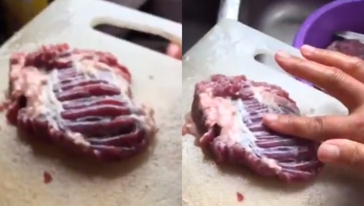 ¡Está vivo! Impacta video de filete que “cobra vida” antes de ser cocinado