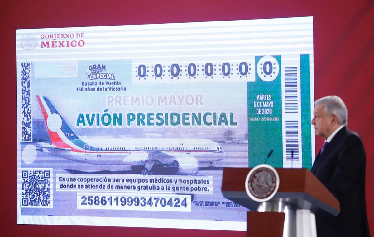 ¿Qué pasará con los ‘cachitos’ que no se vendan del sorteo del avión presidencial?