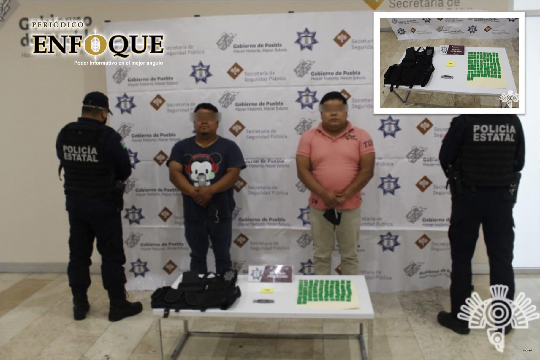 Policía Estatal detiene en Acajete a líder de grupo delictivo que operaba en la región de Tepeaca 