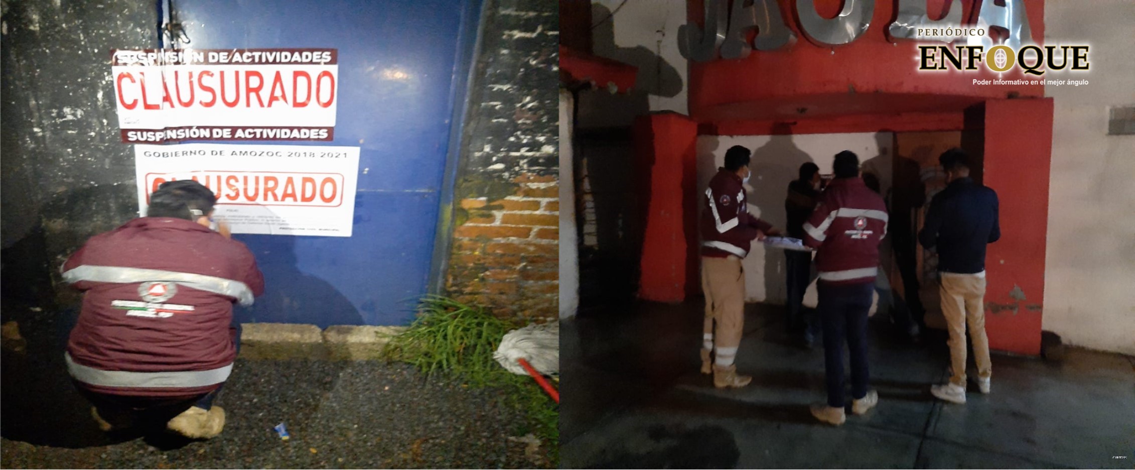 Clausuran centros nocturnos en Amozoc, operaban pese a las restricciones por el covid-19 