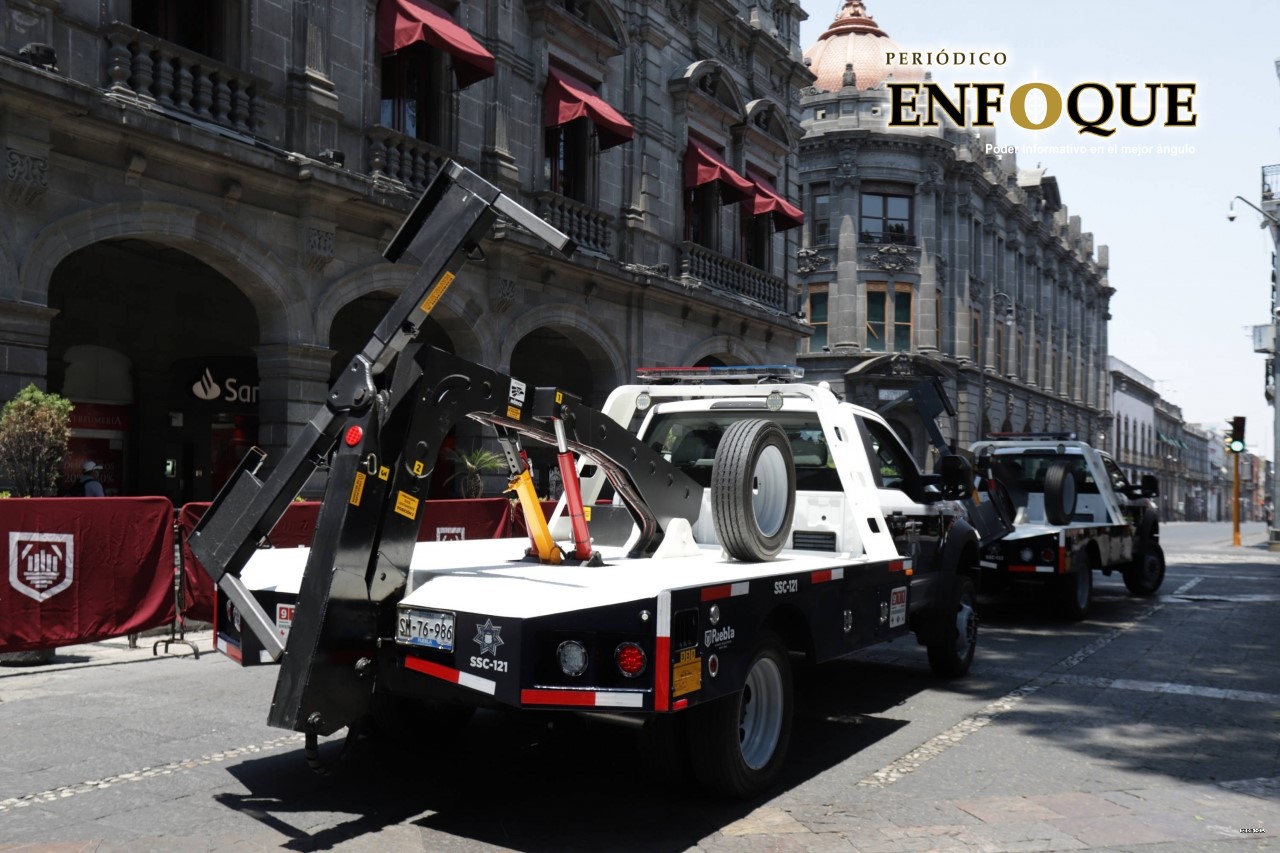 Ayuntamiento de Puebla ofrece servicio de grúa todo lo que resta del 2020