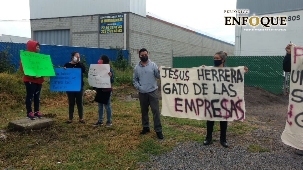 Reaparecen manifestaciones en Papalotla por empresa contaminante