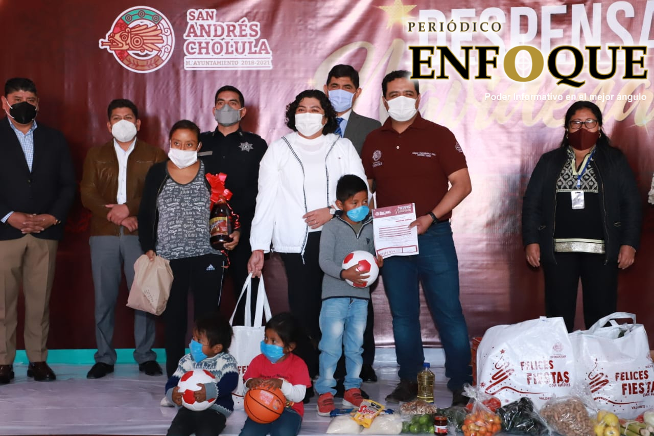 Gobierno de San Andrés Cholula hace entrega de despensas al sector menos beneficiado de la localidad  