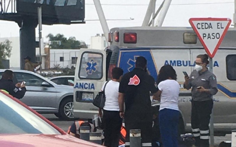 Elemento de la ex Policía Federal pierde pie en accidente en Cholula