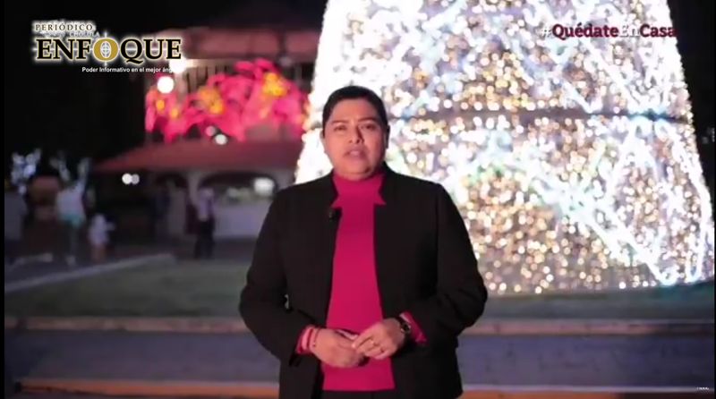Deseó Karina Pérez Popoca Feliz Navidad a familias sanandreseñas