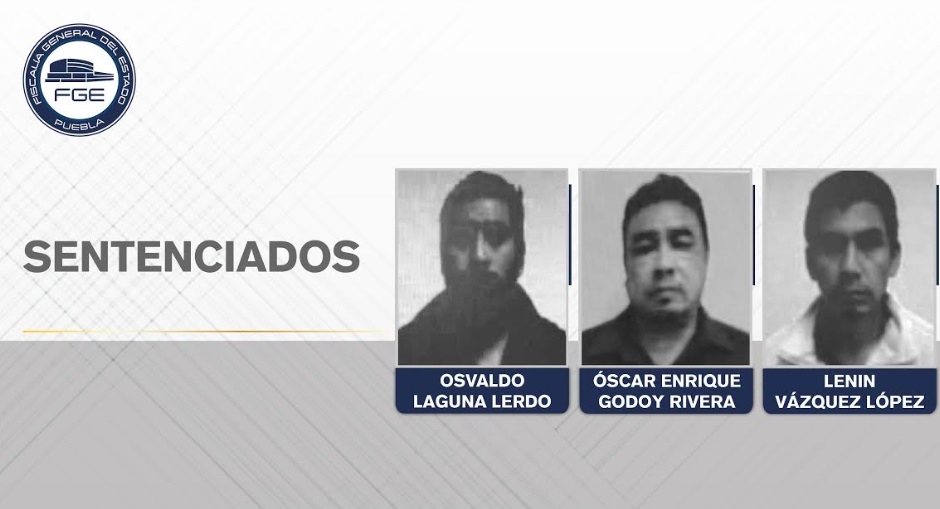 FGE Puebla obtuvo 150 años de prisión contra tres secuestradores.