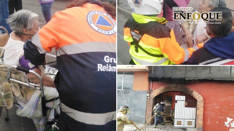 Se incendian dos casas habitación en la capital poblana (Fotos)