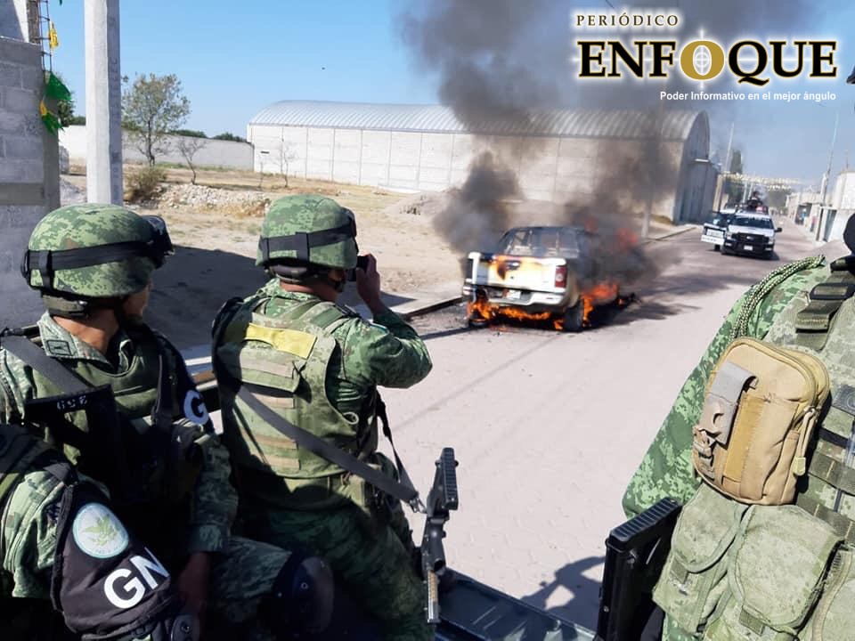 Pobladores queman patrulla de Ferrosur, en Huamantla 