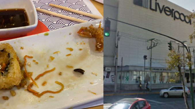 Usuario denuncia cucarachas en su comida en Sushi Itto