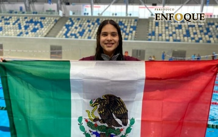 Nadadora de Puebla conquistó medallas en Perú