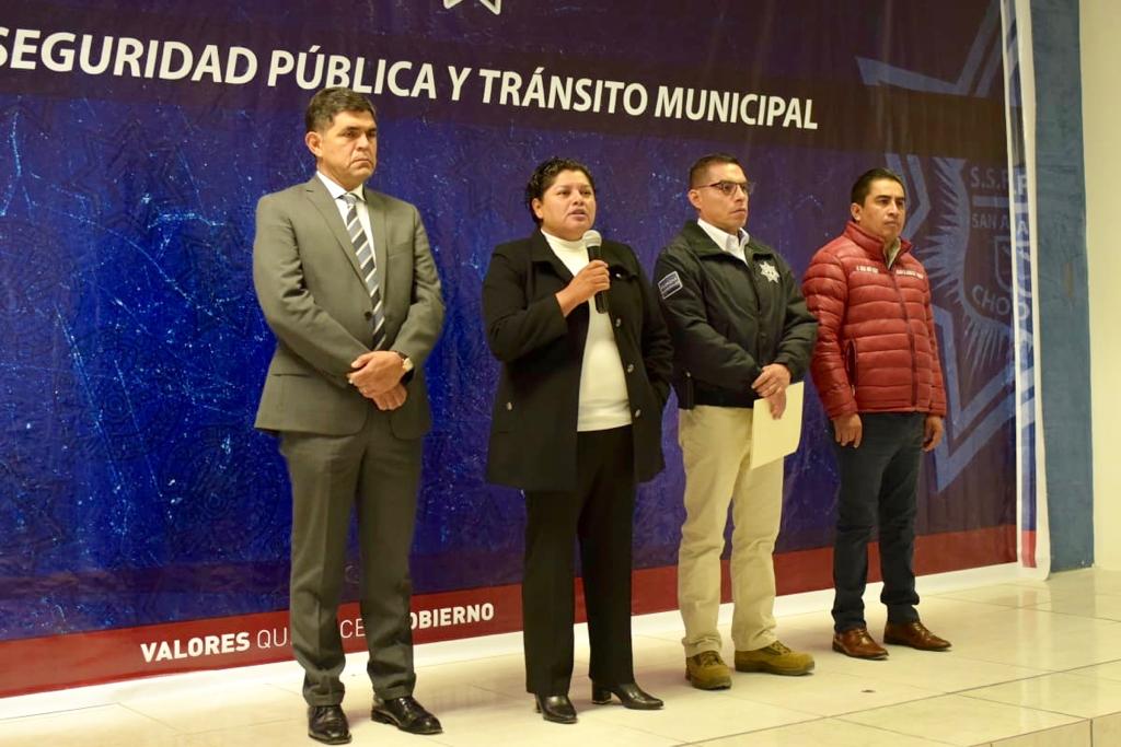 Karina Pérez Popoca anuncia incremento salarial del 15 por ciento a personal de la SSPTM San Andrés Cholula