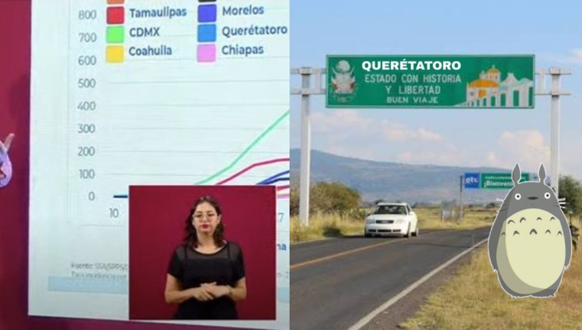 ¿Fue el practicante? Cambian Querétaro por “Querétatoro” en plena conferencia y desata memes