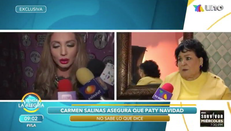Carmen Salinas dice que Paty Navidad “la desquicia”