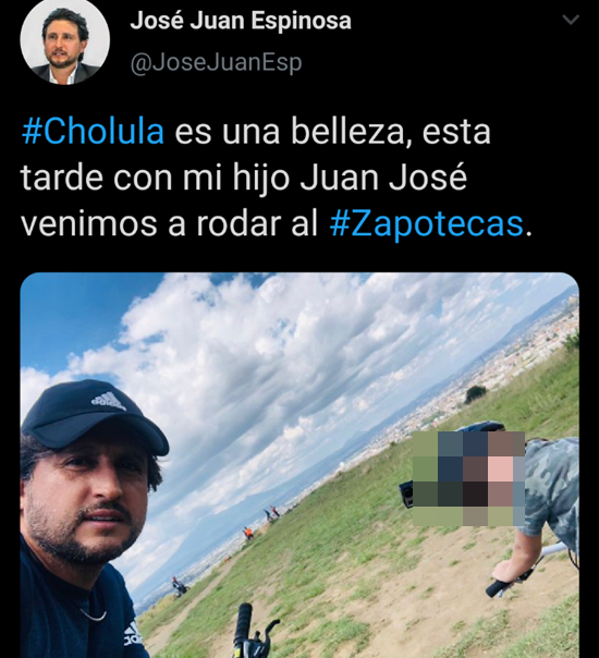 Sube José Juan al cerro Zapotecas sin cubrebocas en plena emergencia por Covid-19 