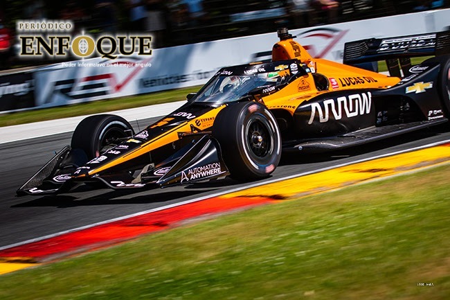 El mexicano Pato O'ward destacó en el Road América 