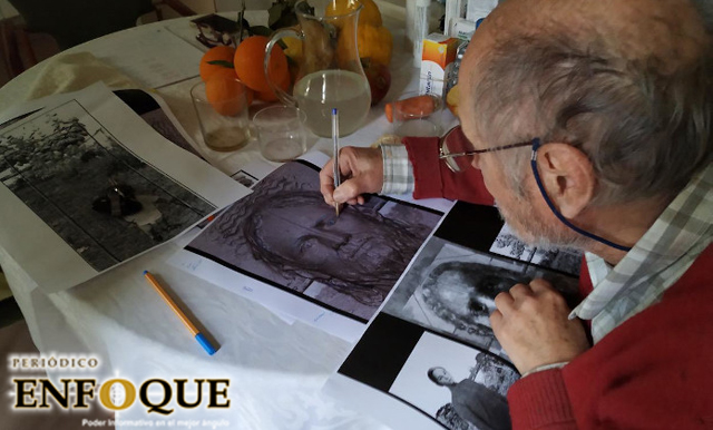 Antonio López funde las nuevas puertas de la Catedral de Burgos