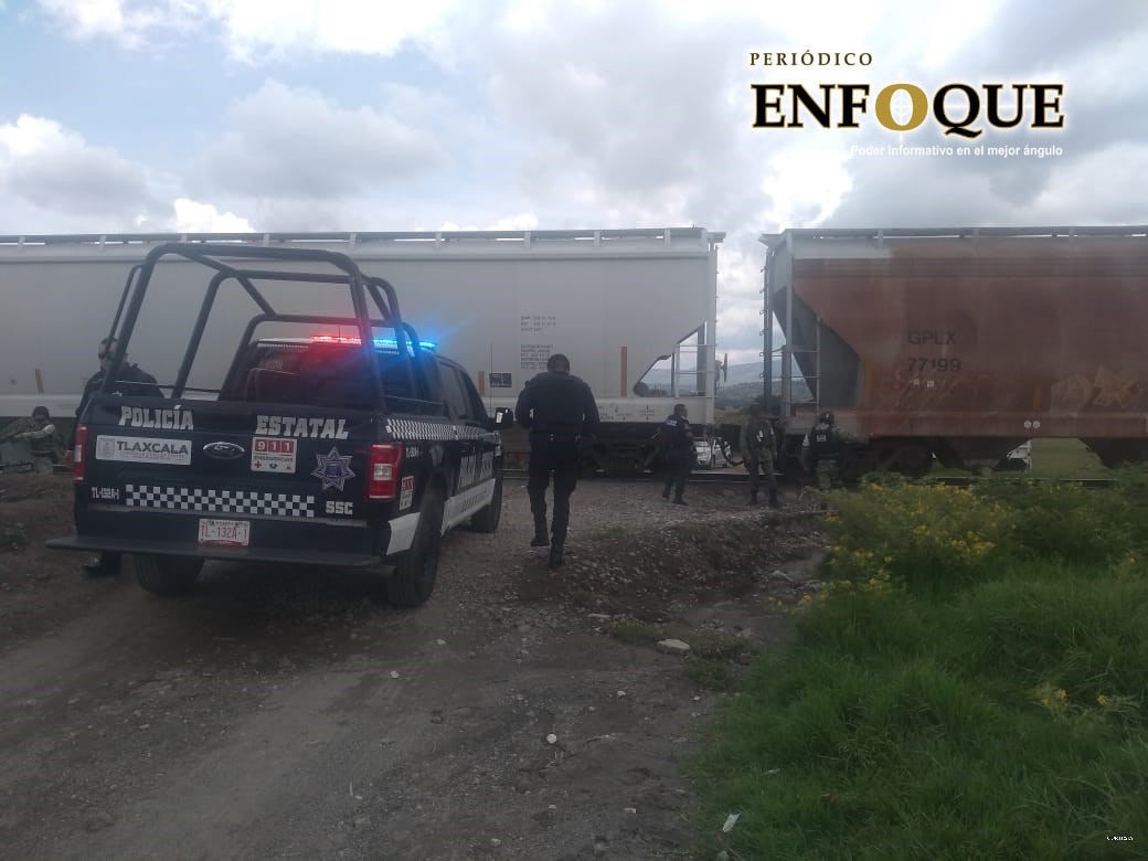 Frustran atraco al tren en Lázaro Cárdenas, Huamantla.