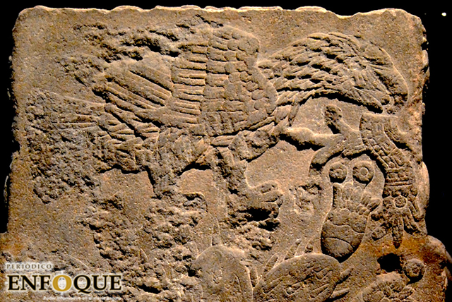 La piedra azteca que demuestra que el escudo nacional no tenía una serpiente originalmente 